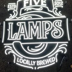 five lamps neon sign new