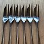 6 Antique Silver Plate Pastry Forks Image 3