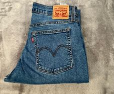 Levis Wedgie Straight Jeans W31 L28 Blue Button Fly High Rise