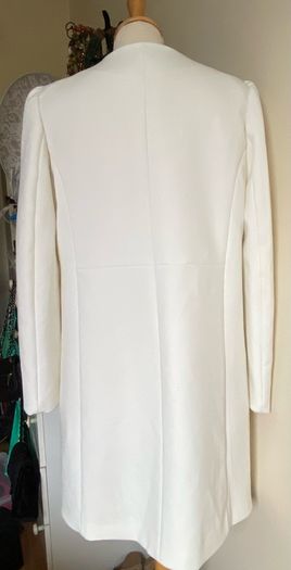 H & M  White Coat Size Uk10/12