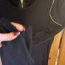 Sprit black dress / long zip / M Image 3