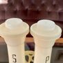 Vintage Tall 1970s MCM Atomic Retro Tupperware Salt and Pepper Shakers Image 9