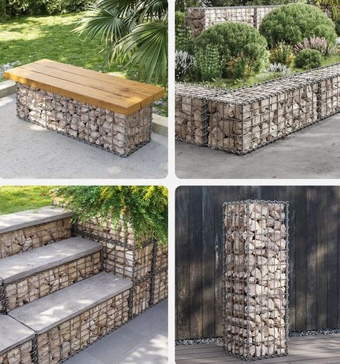 DIY Gabion Baskets (30 x 30 x 100cm) FREE Delivery