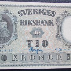 Sweden 1954.10 Kronor.A/Uncirculated Banknote.Over 260 items listed.