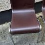2 brown leatherette chairs Image 3