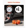 Electric Car Jack, 5 Tons /11000 lbs, Electric Scissor Jack with Built-In Inflator, 12V Tire Change Replacement with Electric Impact Wrench & LED Light Image 5