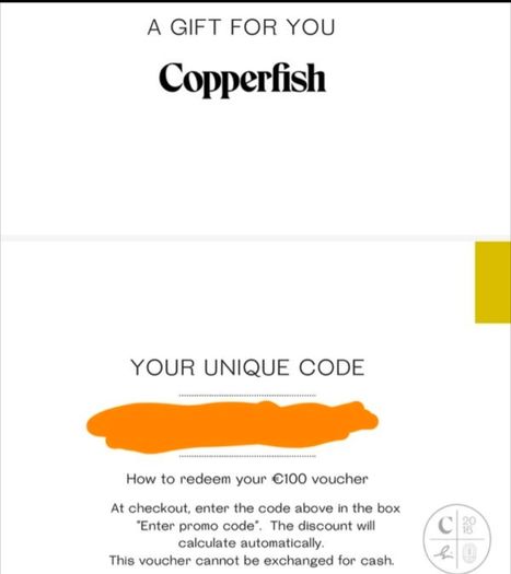 Copperfish voucher