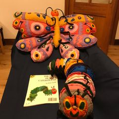 The Very Hungry Caterpillar Book + Butterfly + Caterpillar