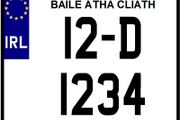 Motorbike Number Plate