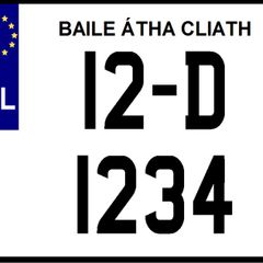Motorbike Number Plate