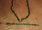 Emerald Green Necklace And Bracelet