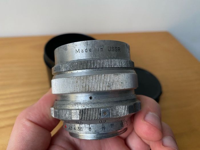 Mir-1 Silver Grand Prix Brussel 2.8/37 wide-angle lens M39 mount SLR Early