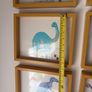 Dinosaur prints and frame Image 3