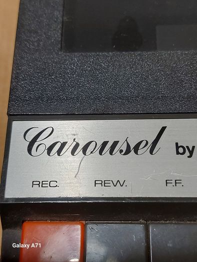 Vintage Carousel Jones Solid State Cassette Tape Recorder Model Et-1016 in lovely case, with Power supply, excellent condition