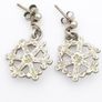 Sterling Silver Bead Design Drop Earrings Image 3
