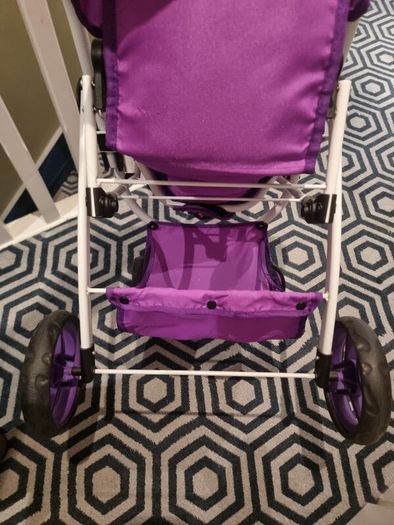 Toy twin stroller & high chair