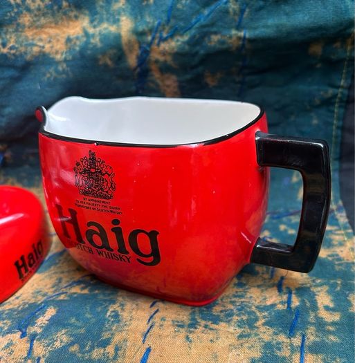 Vintage Haig Scotch Whisky jug and ashtray