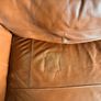 Complete brown leather living room set Image 4