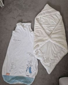 Baby sleeping bag and blanket