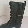 Hush Puppies Chamber Moto Black Leather Waterproof Boots UK 3 EU 36 Wide New  CAN POST Image 2