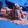 Vintage Motorcycle Figurine Model Keypoint Collectible Image 7
