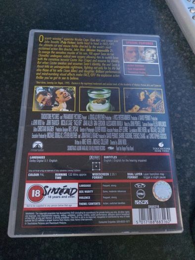 Face Off DVD