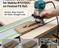 Rail Guide for Makita RT0700C Router on Festool FS Rail