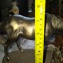 Beautiful Old Large Bronze Colour Horse and Foal Figurine Postage Available Image 8