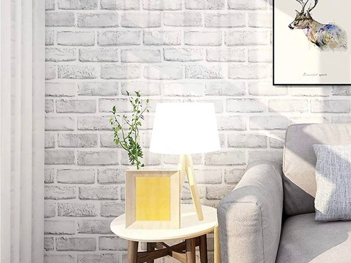 Brick Effect Self Adhesive Wallpaper, Sticky Back Plastic Roll Vinyl, Peel and Stick Wallpaper Suitable for Living Room, Kitchen, Bedroom, 44.5x300cm (FREE POSTAGE)