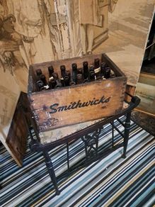Vintage Beer Crate and Bottles