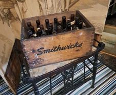 Vintage Beer Crate and Bottles