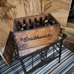 Vintage Beer Crate and Bottles