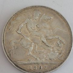 1887 silver crown