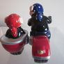 Magnetic Motorcycle Biker Wild Hogs Couple Salt and Pepper Shakers Image 3