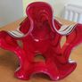 Newgrange Living Red Zebra Windows Pillar Candleholder Image 4