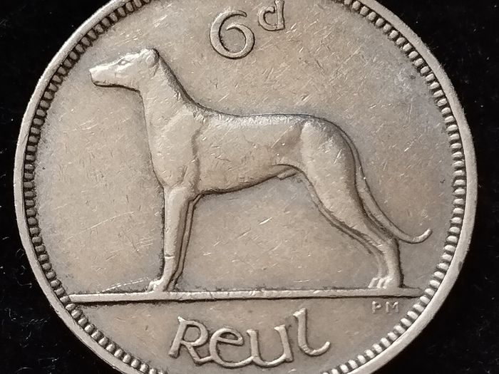 Ireland - 1949 - 6 Pence - Wolfhound - KM.13a - [702]