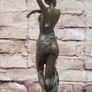 Art-Deco Dancing Woman (36cm) - Bronze, Marble, Signed Image 7