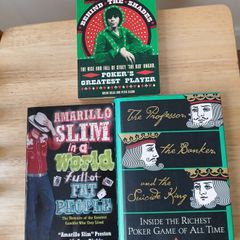 3 Poker Books Bundle - Ungar, Amarillo Slim, Professor Banker Suicide King