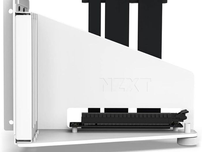 White NZXT Vertical GPU Mounting Kit PCIe 4.0 Riser GPU