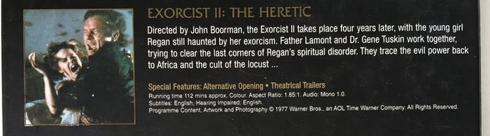 The Exorcist Trilogy Boxset [3xMovie DVD]