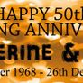 Wedding Anniversary Party Banner Personalised to your needs - just ask? Image 9
