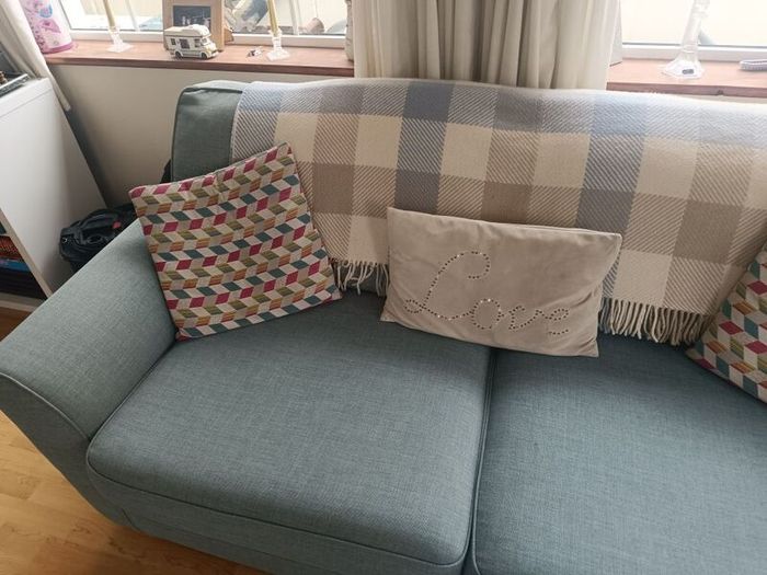 two seater couch and two chairs