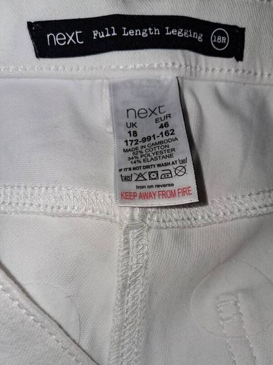 Next Denim Jersey Leggings - Full Length - Size - U.K.18 - RRP - 30.00