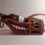 Retro Wicker Wine Serving Basket Image 2