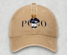 Polo Men's Tan and Cream Hat