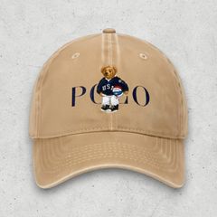 Polo Men's Tan and Cream Hat