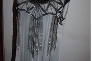 b.young cream sequin tank top size XXL UK16/18 EU44/46 Postage included