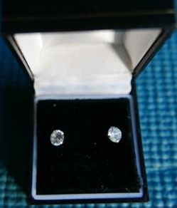 Vintage Sterling Silver 925 Earrings 0,9g