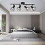 NEW SALE | 4 Way GU10 6W Ceiling Light Fitting, Spot Light Ceiling Spotlight Swiveling Lamp Light Bases Angle Adjustable for Kitchen Bedroom Living Room and Showroom Image 6