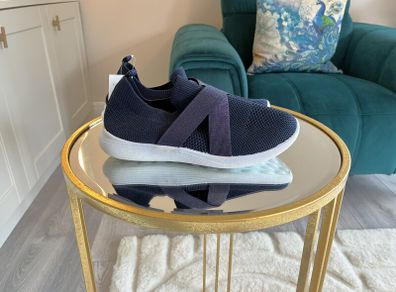 Brand-new Ladies Navy Memory Foam Casual Sneakers from Tex